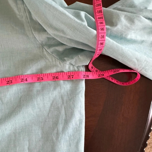 Izod Men's Green/Blue Long Sleeve Pocket Collared Button Down Shirt Size XL - Picture 7 of 11